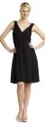 Ruched Twist Knot Bust Short Party Dress in Black